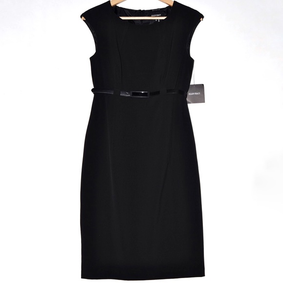 Ellen Tracy Dresses & Skirts - NWT Ellen Tracy | Black Stretch Dress with Belt